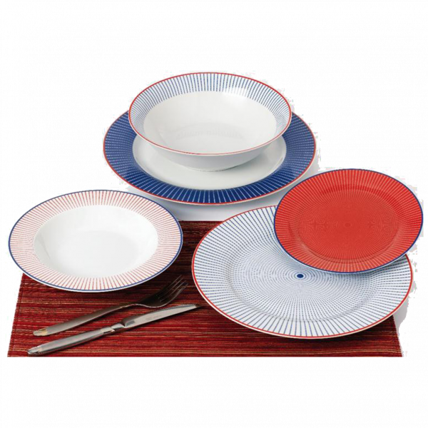 Tableware Porcelain Set 20 pcs Marva Navy 687042